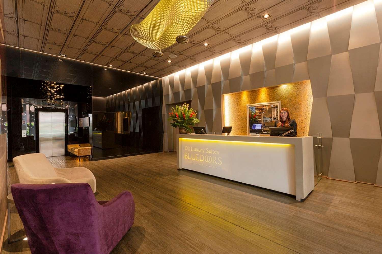 Hotel 100 Luxury Suites By Preferred Bogota Buitenkant foto The lobby of the hotel